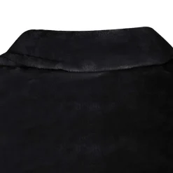 vidaXL Deken hoodie Zwart F Flanel