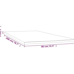 vidaXL Dekmatras 80x200x5 cm