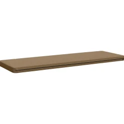 vidaXL 1-delig Bankkussen VUGHT 100% Polyester Taupe 140 x 50 x 5 cm