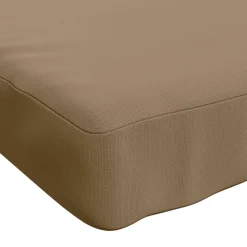vidaXL 1-delig Bankkussen VUGHT 100% Polyester Taupe 140 x 50 x 5 cm