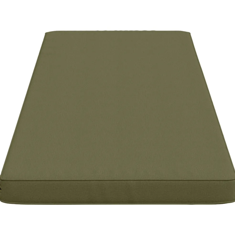 vidaXL 1-delig Bankkussen VUGHT 100% Polyester Olijfgroen
