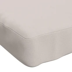 vidaXL 1-delig Bankkussen VUGHT 100% Polyester Wit 140 x 50 x 5 cm