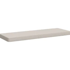vidaXL 1-delig Bankkussen VUGHT 100% Polyester Wit 100 x 40 x 5 cm