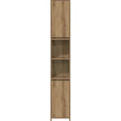 vidaXL 3-delige Badkamermeubelset bewerkt hout artisanaal eikenkleur