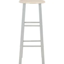 vidaXL 3-delige Barset hout en staal