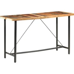 vidaXL 9-delige Barset massief gerecycled hout