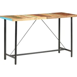 vidaXL 9-delige Barset massief gerecycled hout