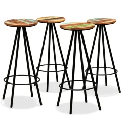 vidaXL 9-delige Barset massief gerecycled hout