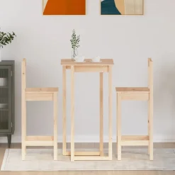 vidaXL 5-delige Barset massief grenenhout