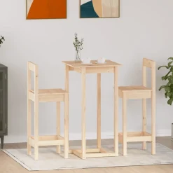 vidaXL 5-delige Barset massief grenenhout