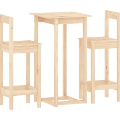 vidaXL 5-delige Barset massief grenenhout