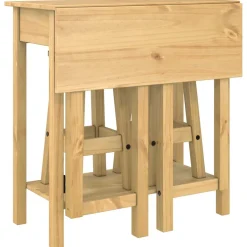 vidaXL 3-delige Barset massief grenenhout