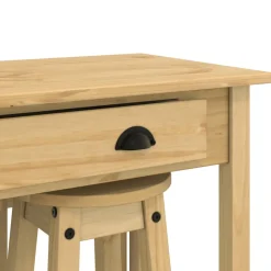 vidaXL 3-delige Barset massief grenenhout