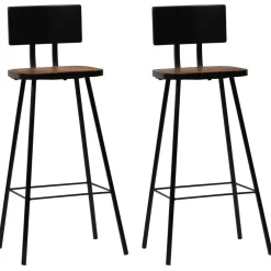 vidaXL 3-delige Barset massief gerecycled hout