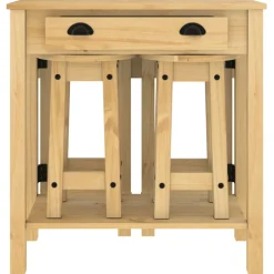 vidaXL 5-delige Barset massief grenenhout