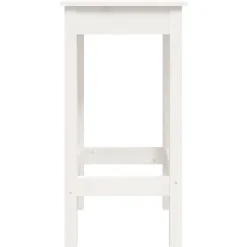 vidaXL 3-delige Barset massief grenenhout wit