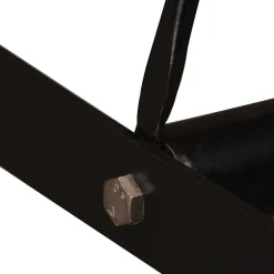 vidaXL 5-delige Barset massief acaciahout en echt leer
