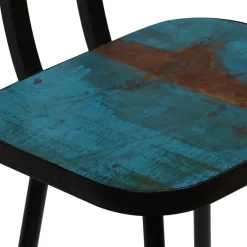 vidaXL 3-delige Barset massief gerecycled hout meerkleurig