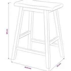 vidaXL 3-delige Barset MDF zwart