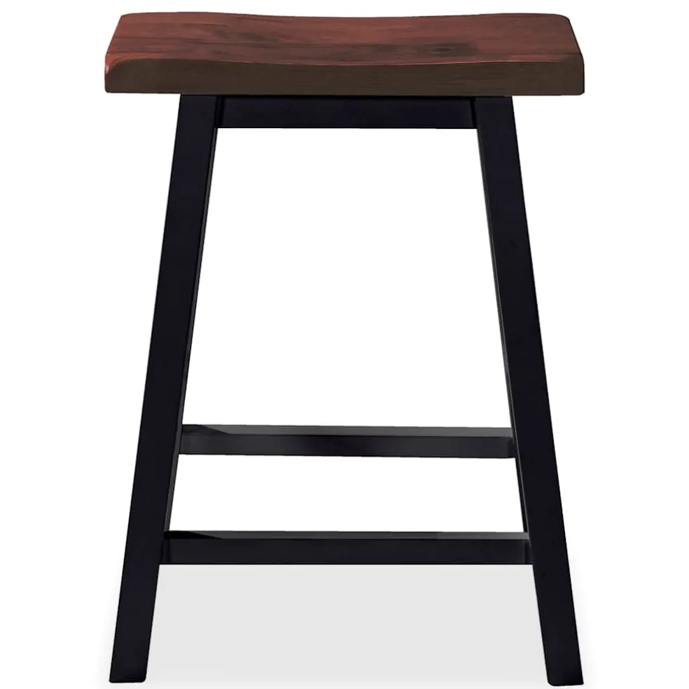 vidaXL 3-delige Barset MDF zwart