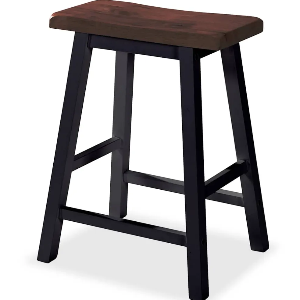 vidaXL 3-delige Barset MDF zwart