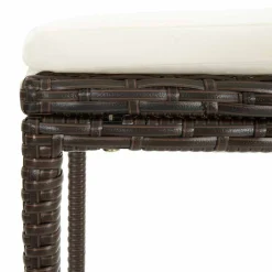 vidaXL 3-delige Barset poly rattan bruin