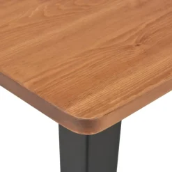 vidaXL 3-delige Barset staal zwart