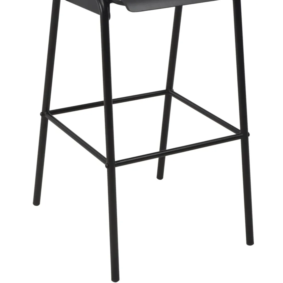vidaXL 3-delige Barset staal zwart