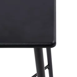 vidaXL 3-delige Barset stof zwart