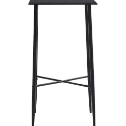 vidaXL 3-delige Barset stof zwart