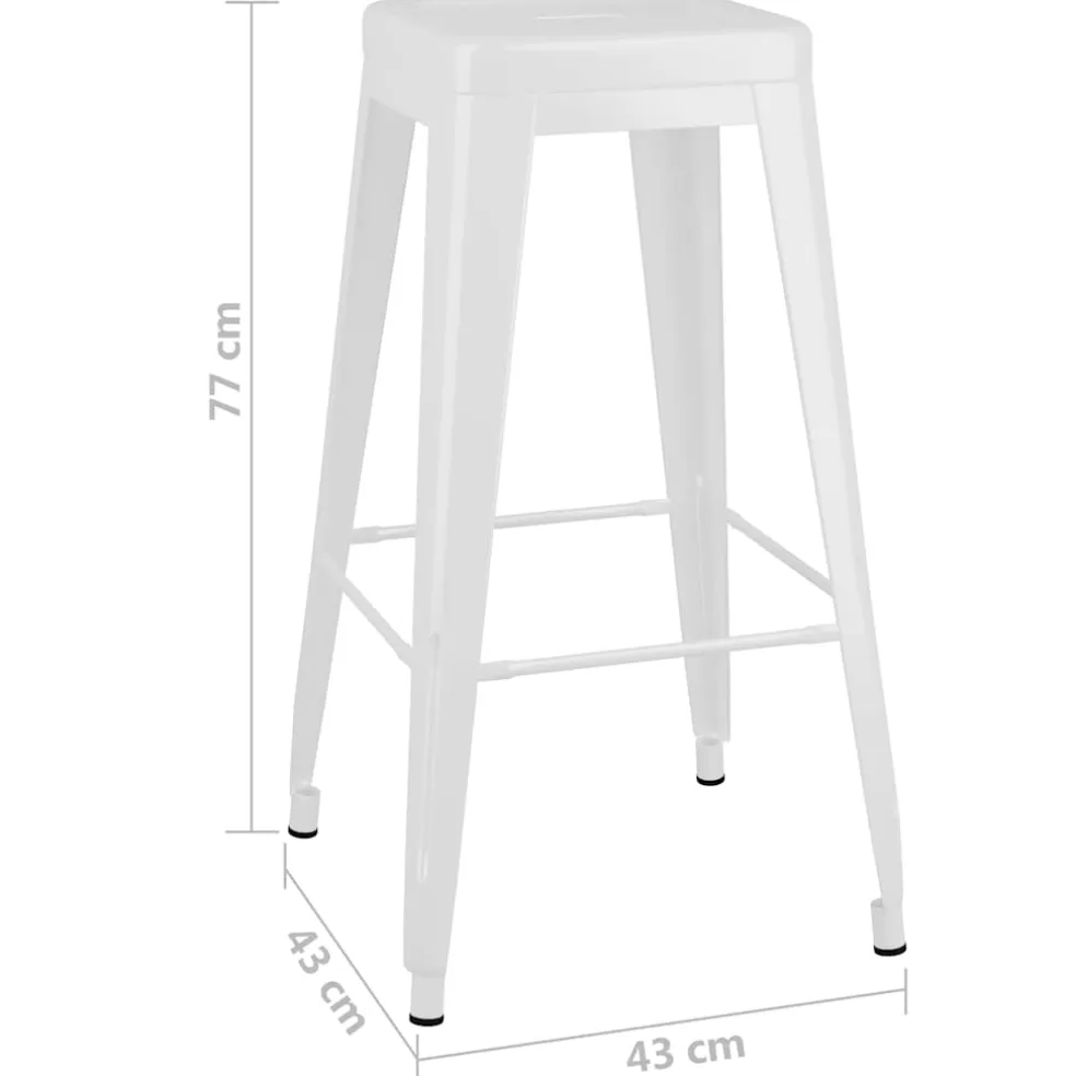 vidaXL 5-delige Barset wit
