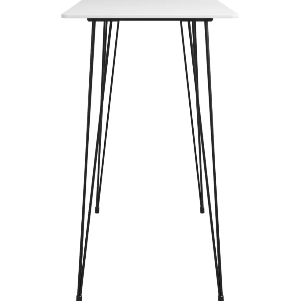 vidaXL 5-delige Barset wit en zwart