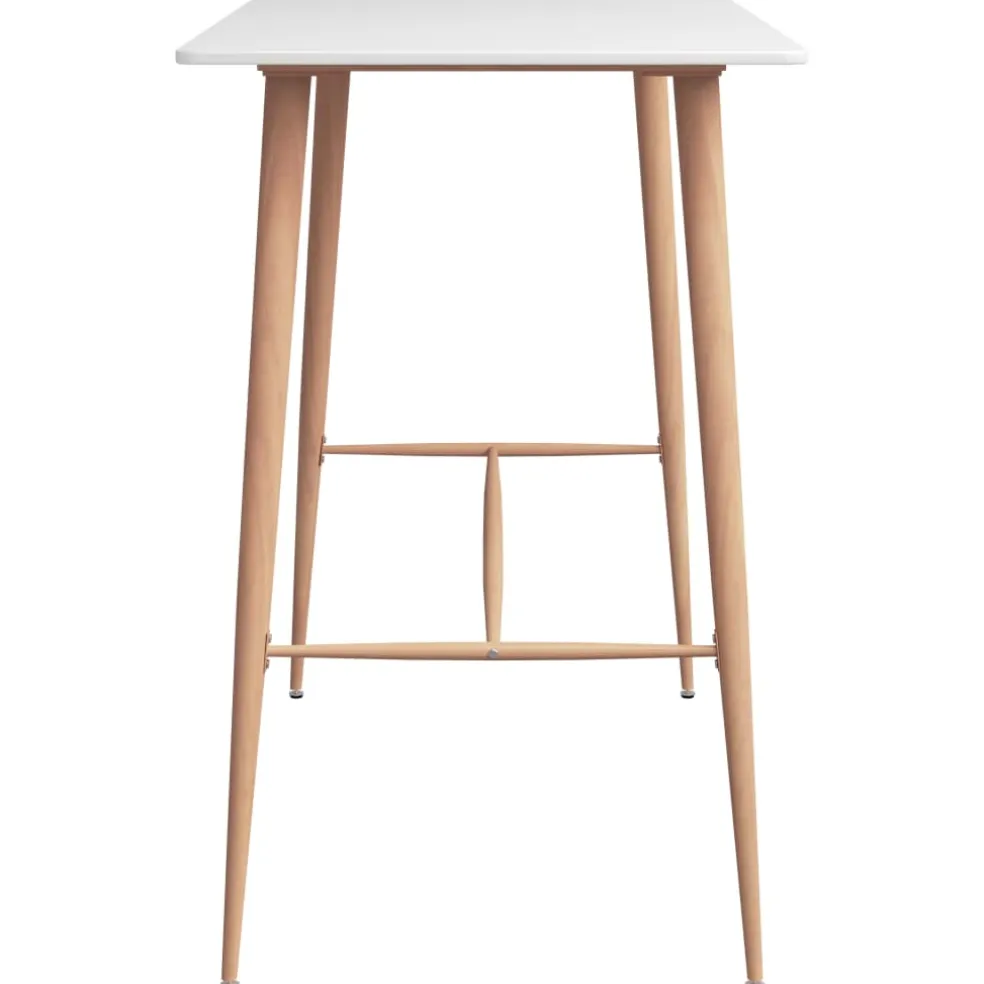 vidaXL 5-delige Barset wit en zwart