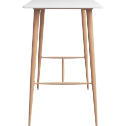 vidaXL 5-delige Barset wit en zwart