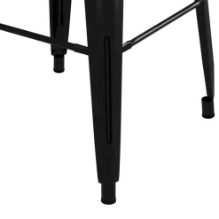 vidaXL 5-delige Barset zwart