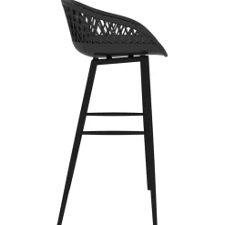 vidaXL 5-delige Barset zwart