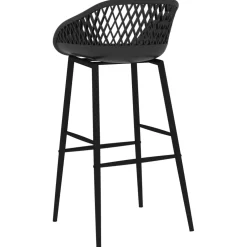 vidaXL 5-delige Barset zwart