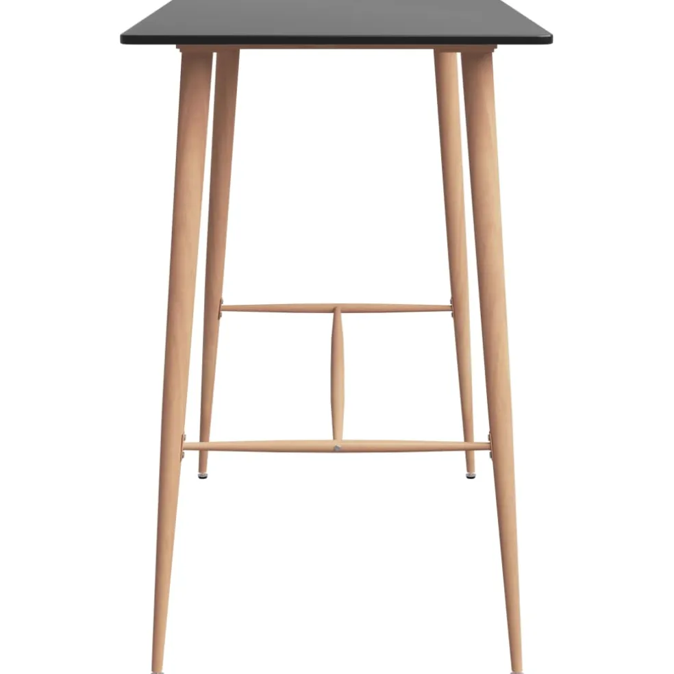 vidaXL 5-delige Barset zwart