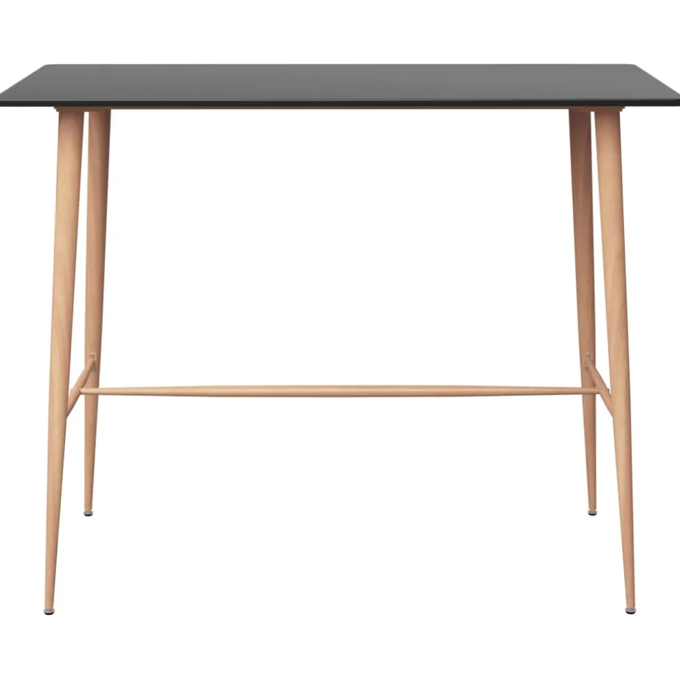 vidaXL 5-delige Barset zwart
