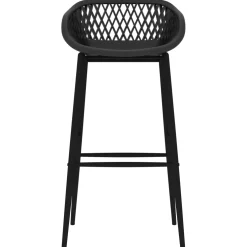 vidaXL 5-delige Barset zwart