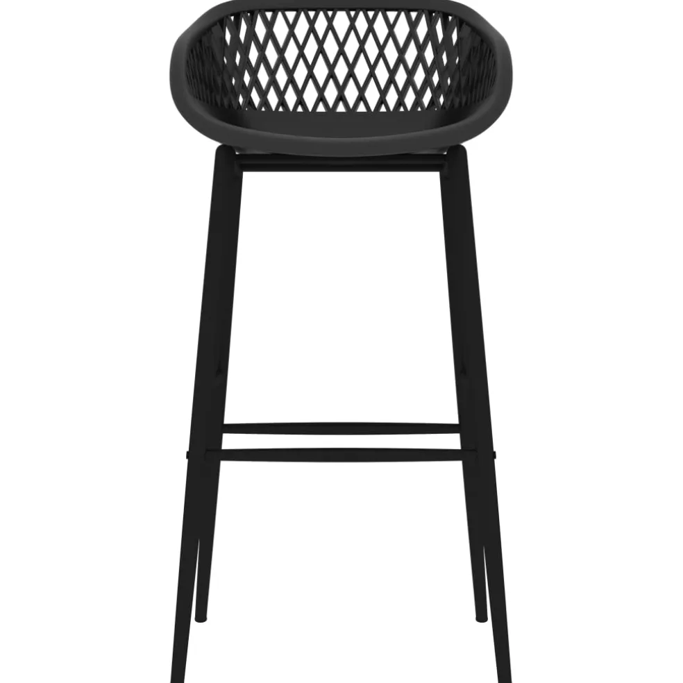 vidaXL 5-delige Barset zwart