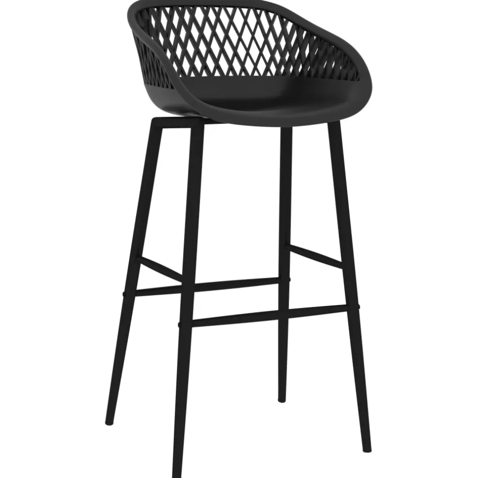 vidaXL 5-delige Barset zwart