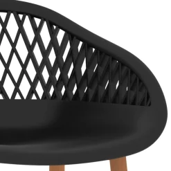 vidaXL 5-delige Barset zwart