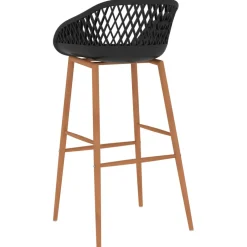 vidaXL 5-delige Barset zwart