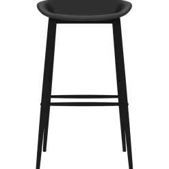 vidaXL 5-delige Barset zwart