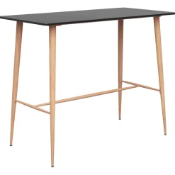vidaXL 3-delige Barset zwart