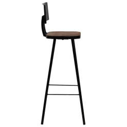 vidaXL 3-delige Barset zwart