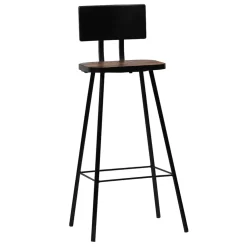 vidaXL 3-delige Barset zwart