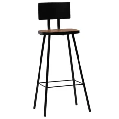 vidaXL 3-delige Barset zwart