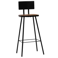 vidaXL 3-delige Barset zwart